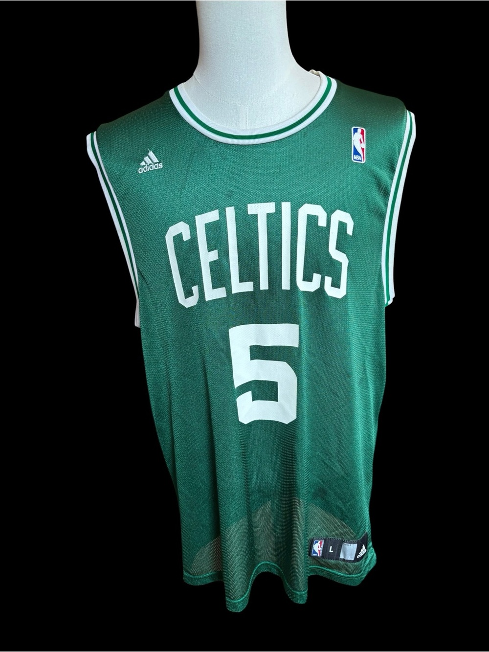 Adidas #5 Kevin Garnett Boston Celtics Green Swingman Jersey Mens Large L excell